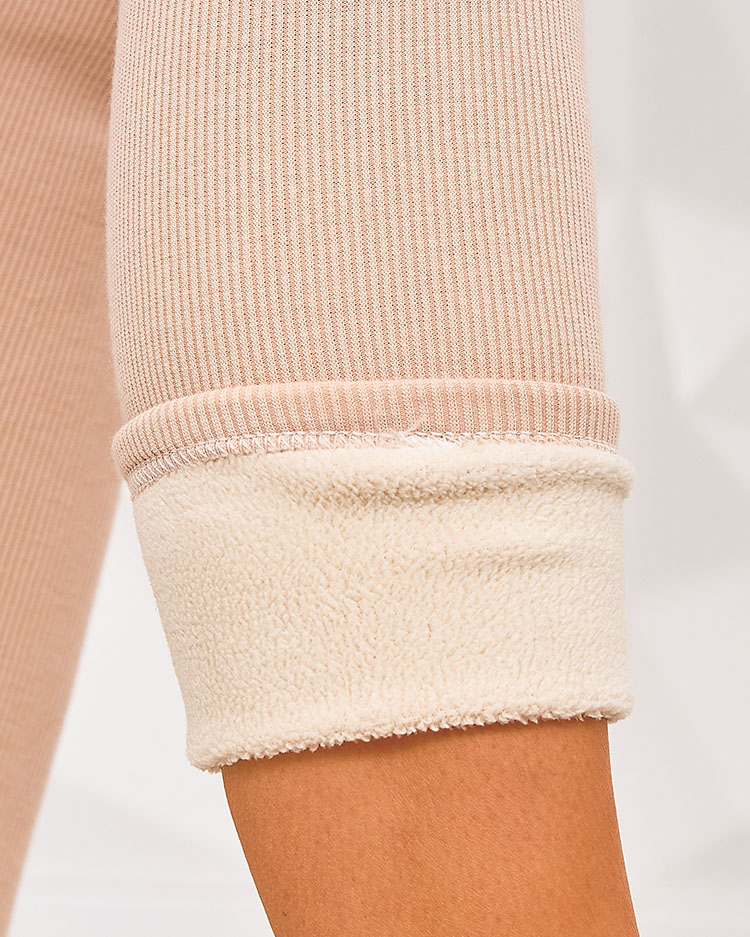 Royalfashion Дамски изолирани гамаши с ребро