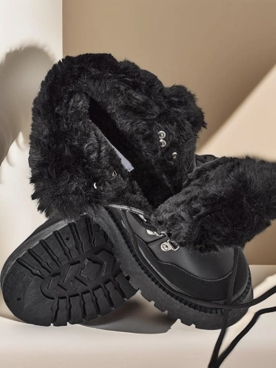 Дамски ботуши за сняг с връзки от Royalfashion Qiroz