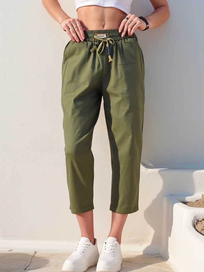 Дамски прави панталони Royalfashion 7/8