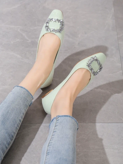 Royalfashion Женски балетни обувки с брокат Ofenale