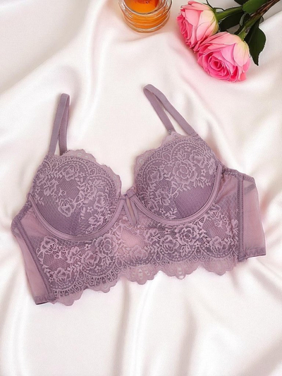 Royalfashion Дамски подплатен сутиен-корсет от дантела Grace Corset