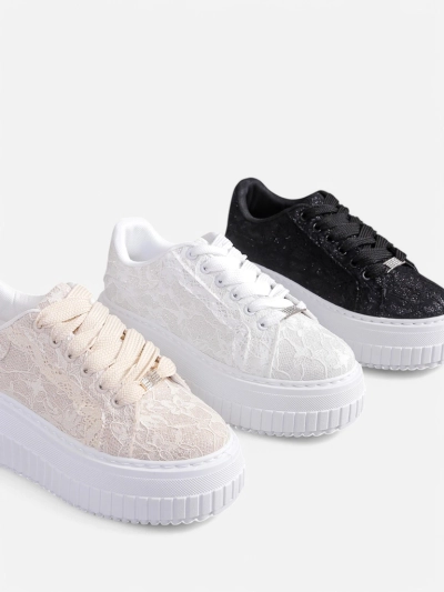 Royalfashion дамски спортни маратонки с дантела Coronna