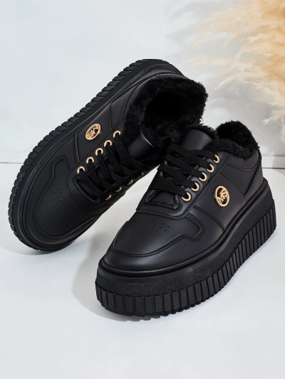 Royalfashion Затоплени дамски маратонки с кожа Rozit