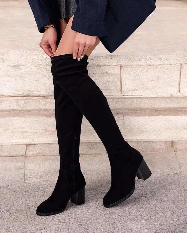 Royalfashion Дамски ботуши над коляното Rozia