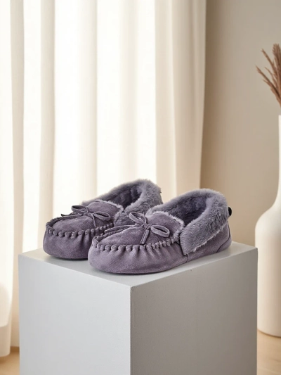 Royalfashion Женски мокасини с козина Ahtikes