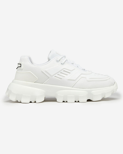 Royalfashion Бели спортни маратонки от плат за мъже Lamkim