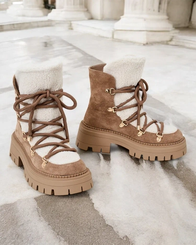 Royalfashion Lozin дамски ботуши за сняг с дантела