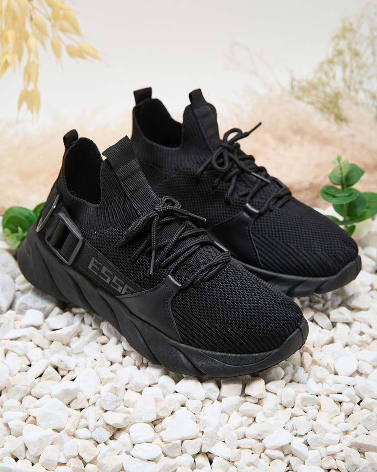 Esmeralda Черни Маратонки на Платформа