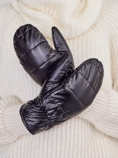 Royalfashion Дамски черни ръкавици