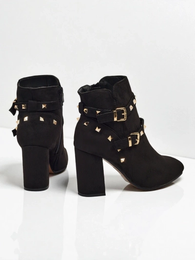 Nova Eleganza Боти на ток със златни елементи