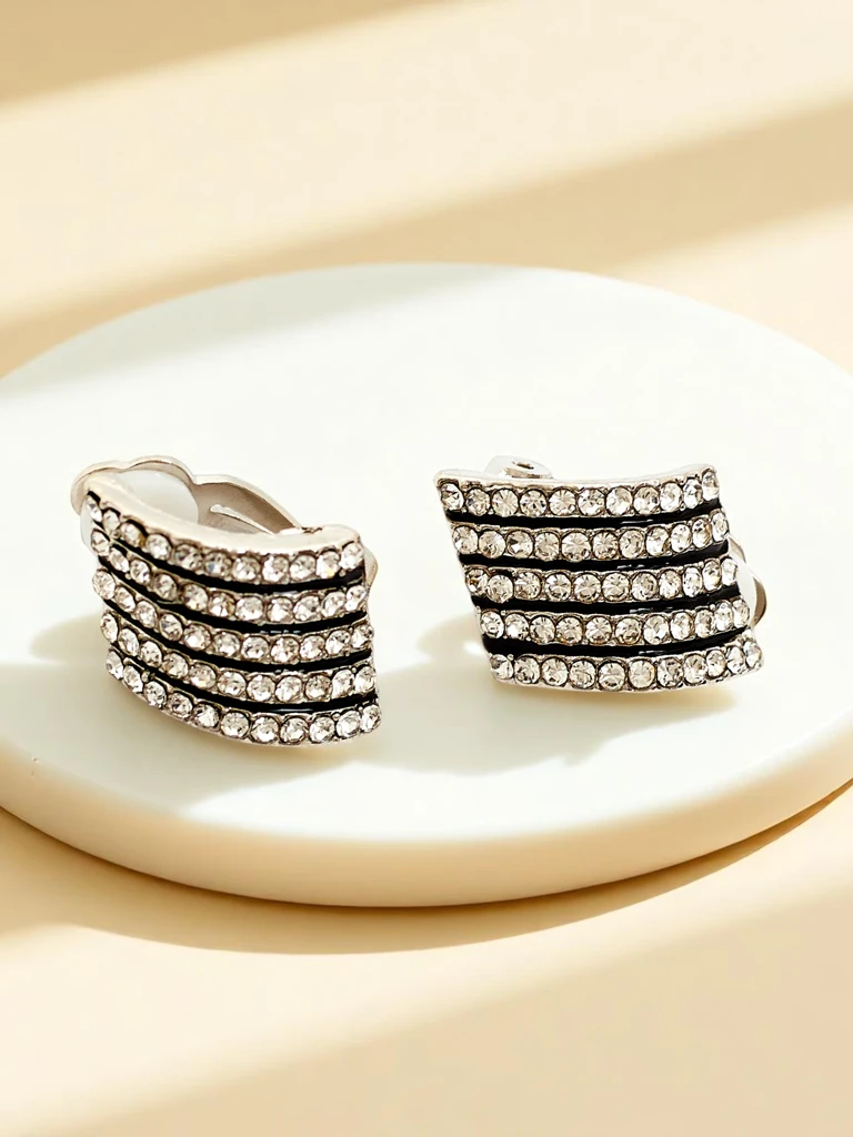 Royalfashion Клипси за жени с цирконий