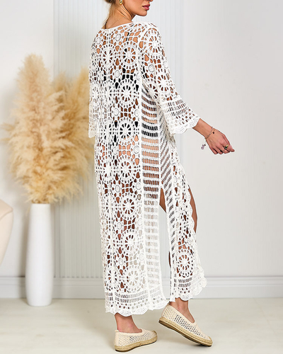 Royalfashion Дамска дантелена плажна покривка