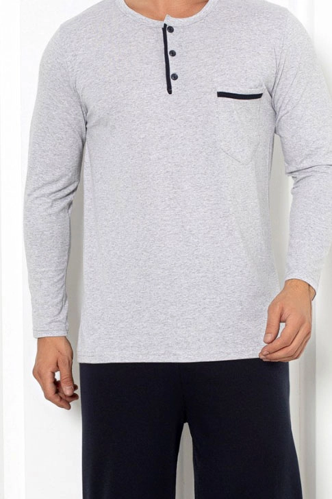 Royalfashion Мъжки памучен пижама с джоб