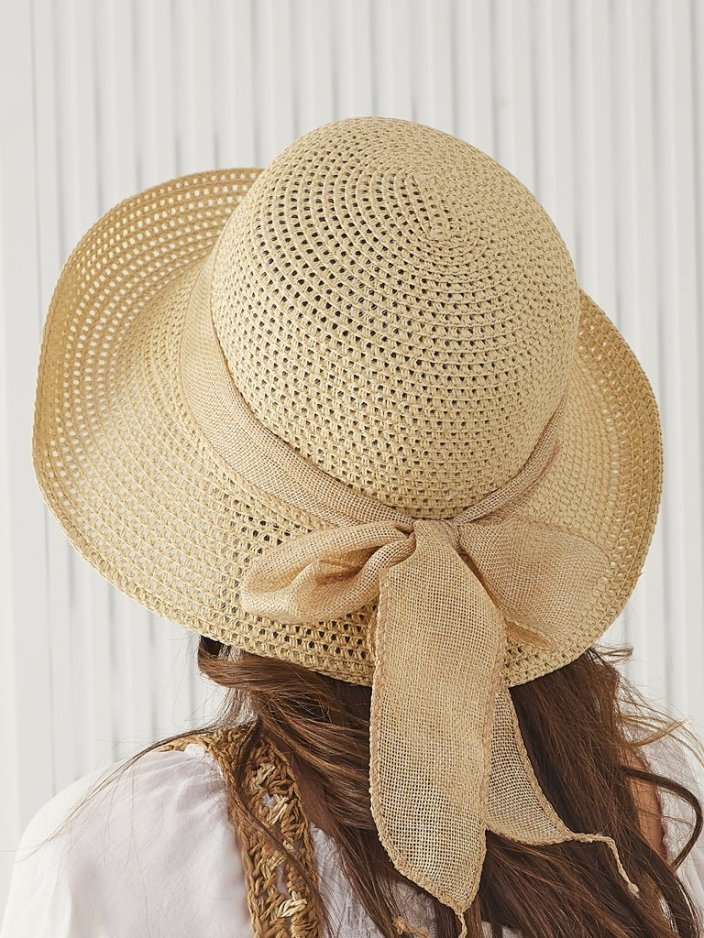 Royalfashion Дамска сламена шапка Grace Ribbon