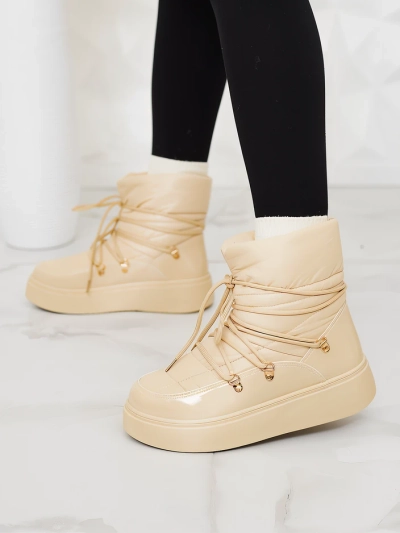 Royalfashion Дамски ботуши за сняг с приплъзване в бежово Dabenda