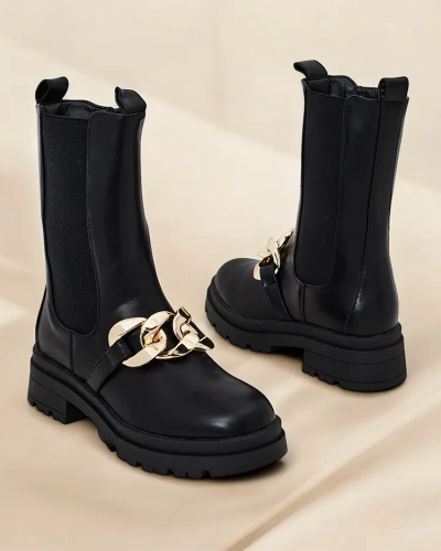 Дамски високи ботуши на Royalfashion модел Romur