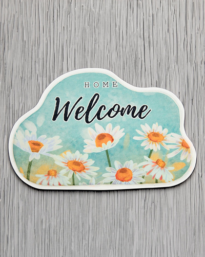 Royalfashion Цветна изтривалка за врата с цветя 40x60