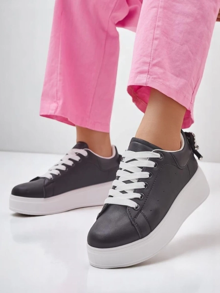 Royalfashion Женски платформи спортни маратонки с панделка