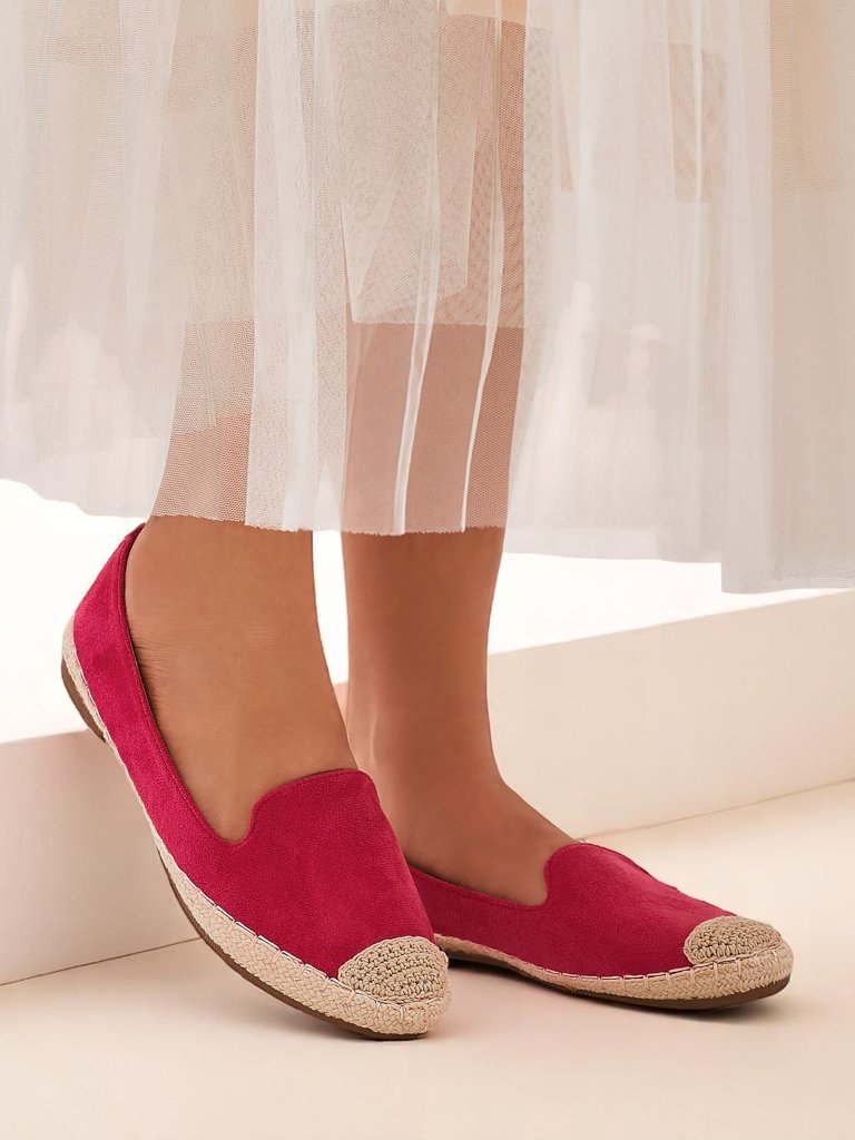 Royalfashion Дамски еспадрили еко велур Bombei