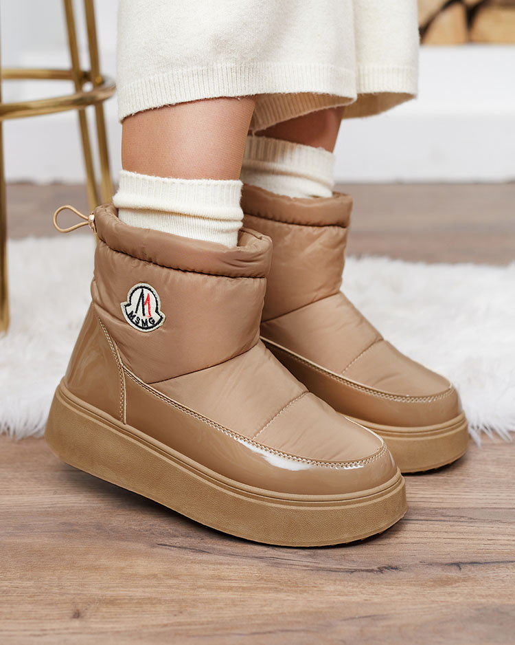 Royalfashion Дамски ботуши за сняг в кафяв цвят Ademra