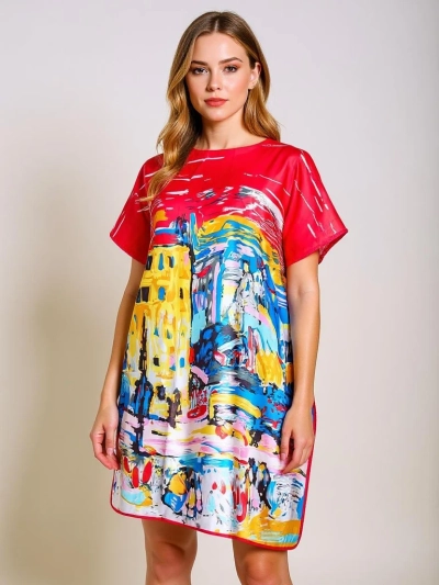 Рокля Парео Callista от Royalfashion – цветна, универсална, до коляното