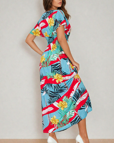 Royalfashion Дамска миди рокля с принт