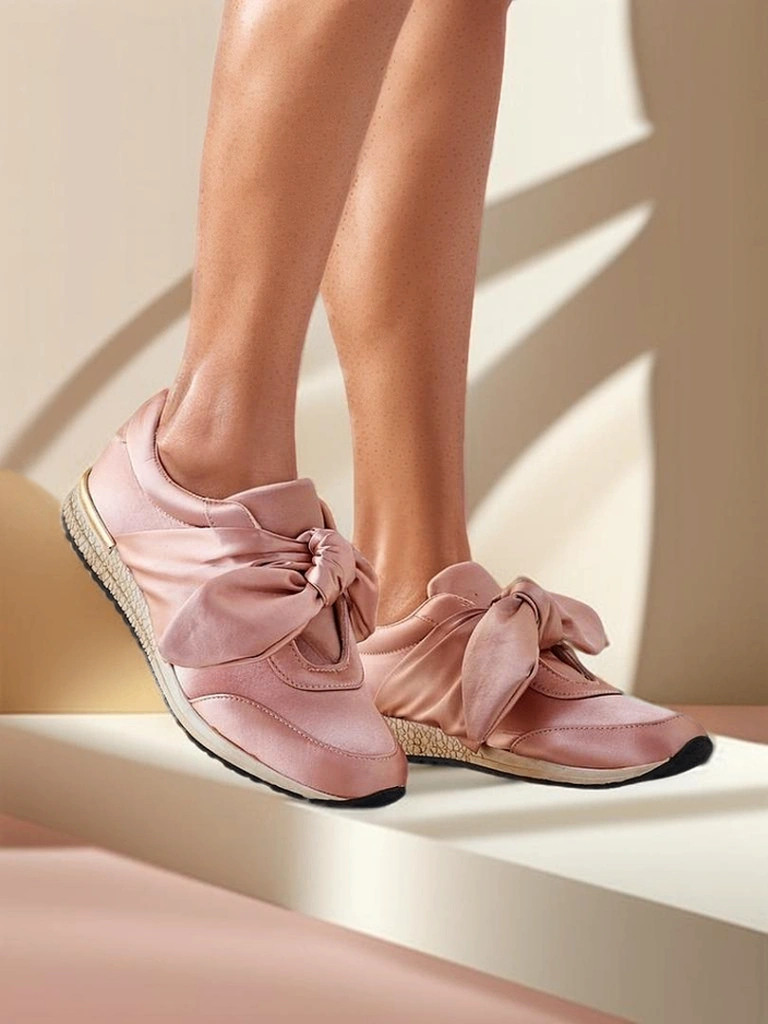 Royalfashion Женски маратонки с панделка Socca