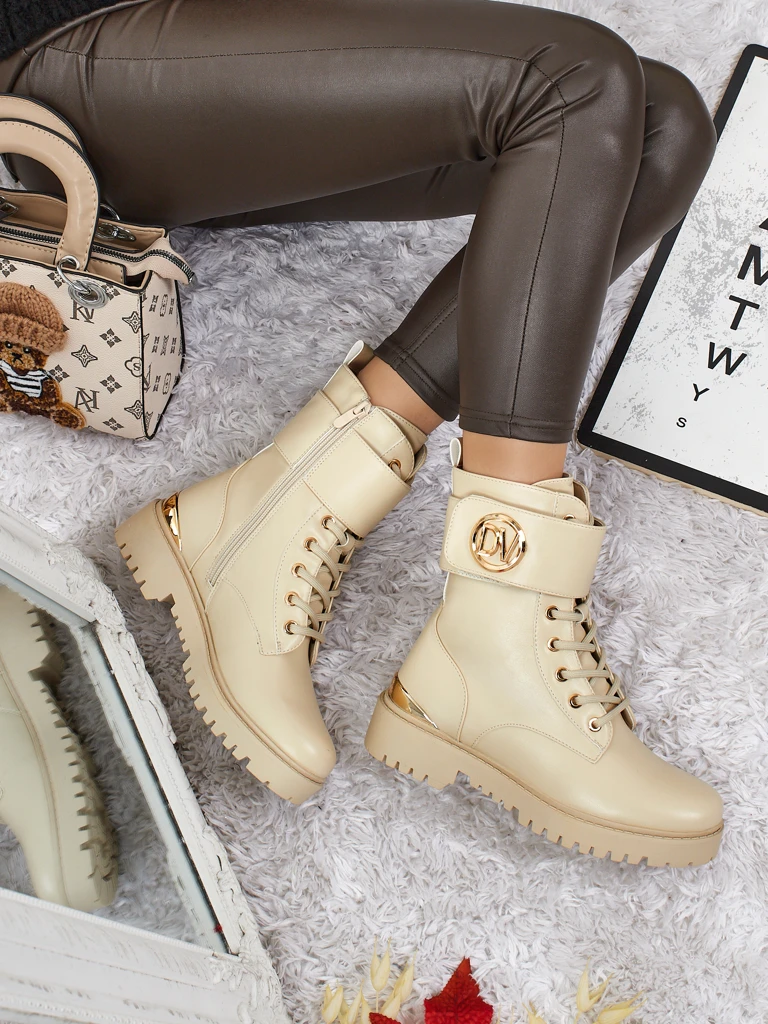 Дамски боти workery с декорации Lorice