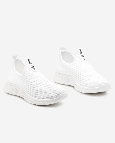 Białe damskie buty sportowe slip-on Palomena - Obuwie