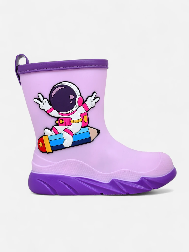 Royalfashion детски гумени ботуши с астронавта Космос