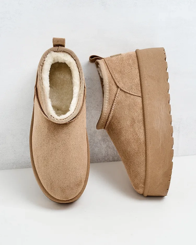 Royalfashion Дамски къси ботуши a'la snow boots Ozozi