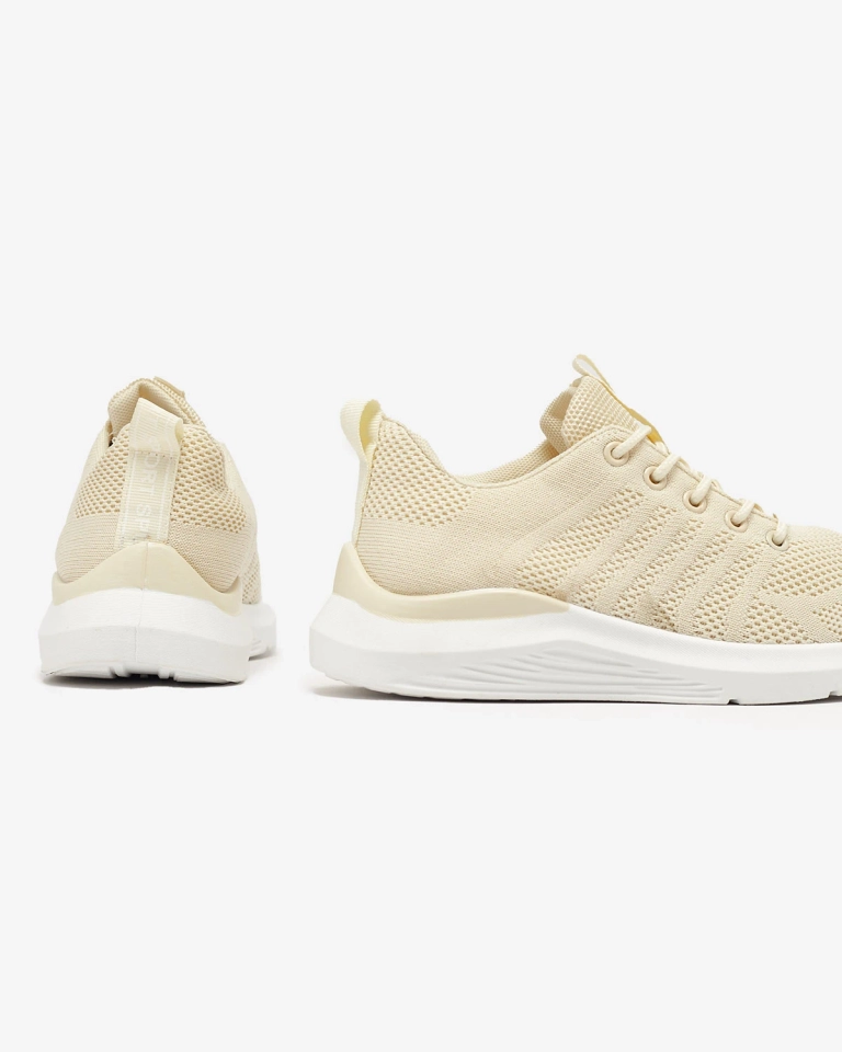 Кремави дамски спортни обувки от плат Bofia - Обувки