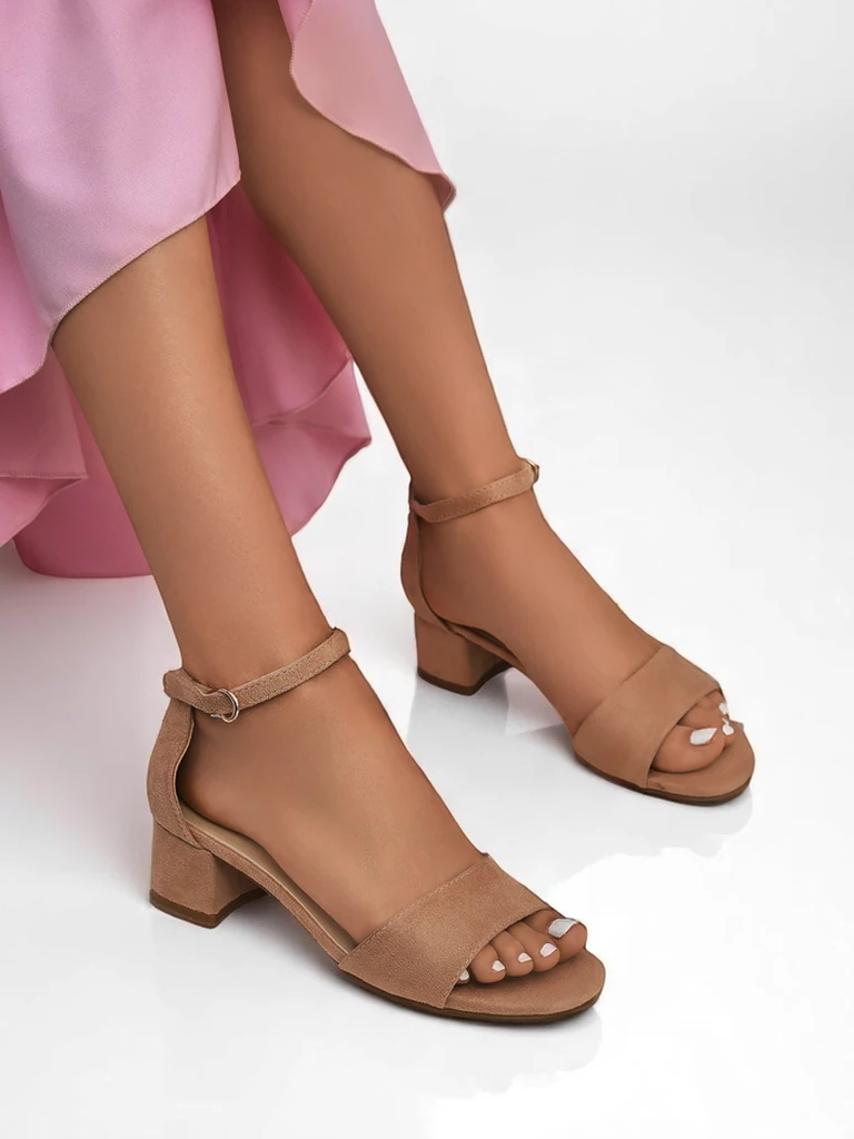 Royalfashion Дамски сандали на нисък ток SoftHeels