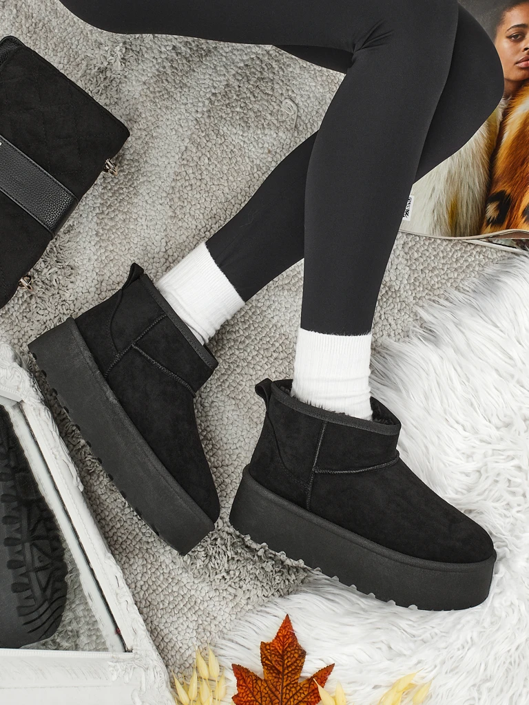 Къси дамски боти а ла сноубутс Vespera