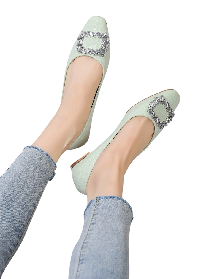 Royalfashion Женски балетни обувки с брокат Ofenale