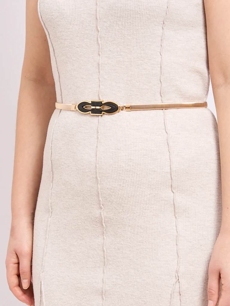 Дамски златист метален колан Callista – елегантност в италиански стил