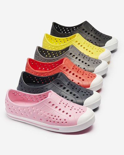 Сиви ажурни детски гумени маратонки Jiteri - Обувки