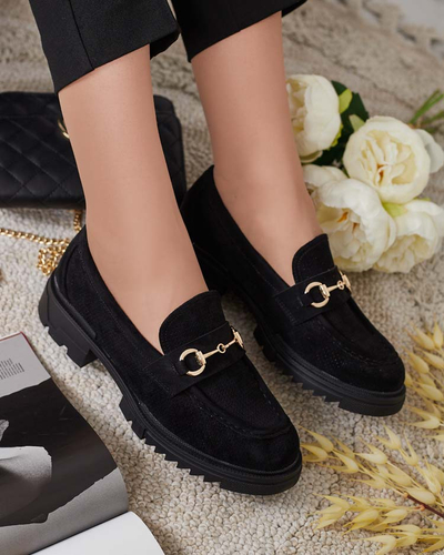 Royalfashion Дамски ажурни мокасини с верижка Imerila