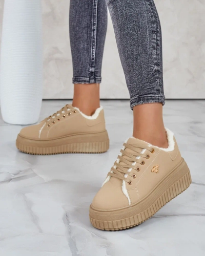 Royalfashion Затоплени дамски маратонки с кожа Noxu