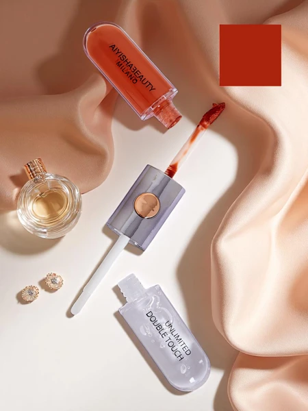 2-в-1 червило и прозрачен гланц за устни Carrot Gold