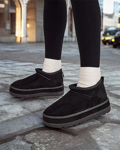 Роялфашън Къси снежни ботуши за жени а'ла Биовве