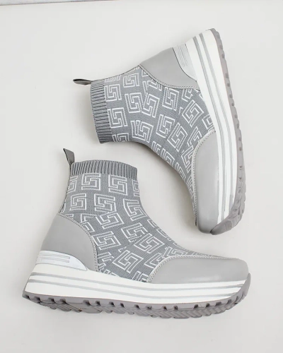 Royalfashion Дамски спортни високи маратонки Lori