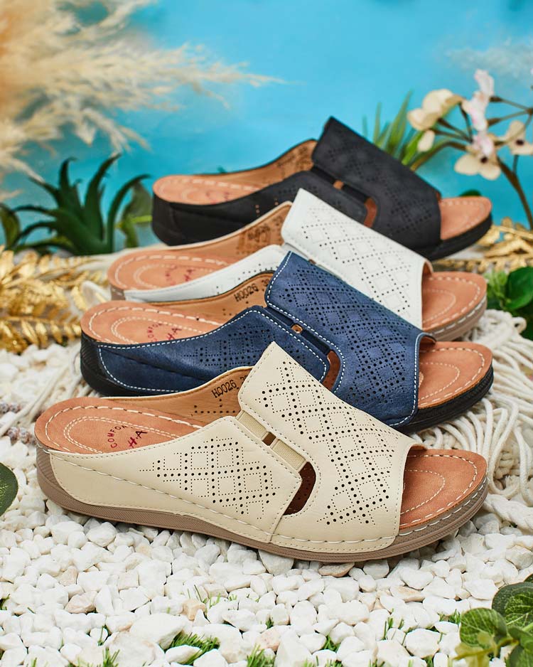 Royalfashion Дамски джапанки Mino с плоска подметка