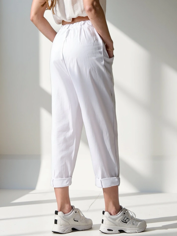 Royalfashion Женски халатни панталони, изработени от вискоза