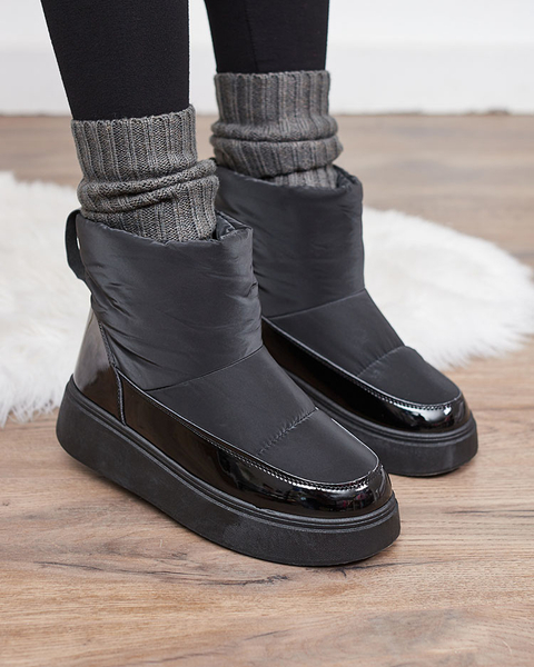 Royalfashion Black Maderta slip-on дамски ботуши за сняг