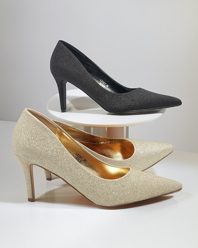 Royalfashion Дамски обувки на токчета с брокат Matomliso