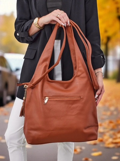 Голяма дамска чанта от еко кожа тип shopper Crystal Haven