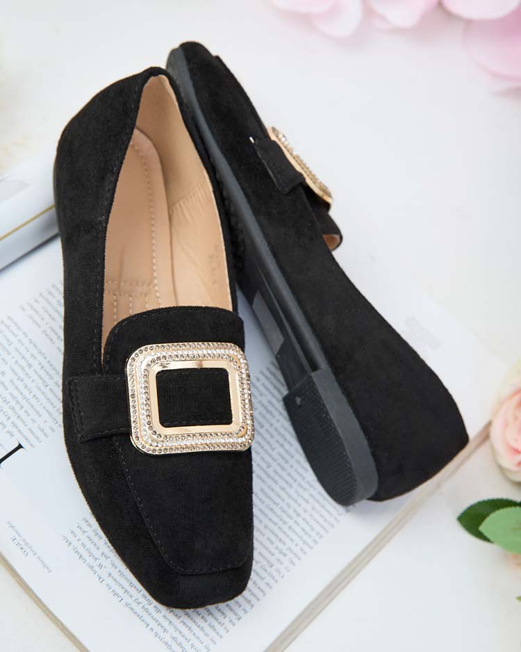 Royalfashion Дамски мокасини с катарама Serbento