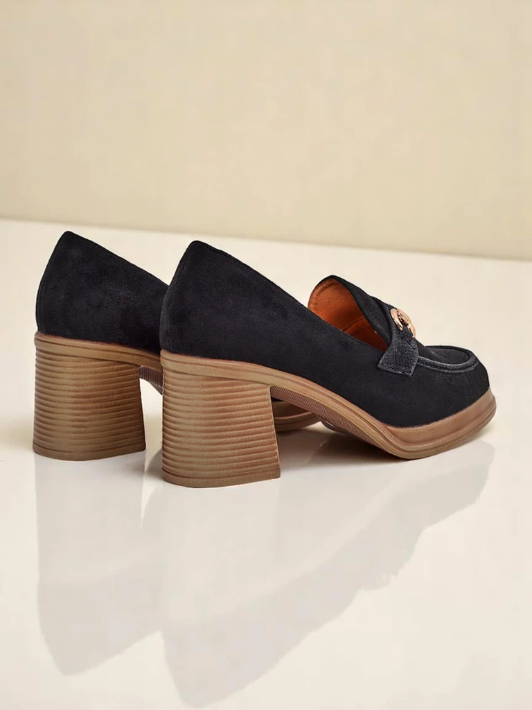 Royalfashion дамски лоуфъри с широк ток Apareus