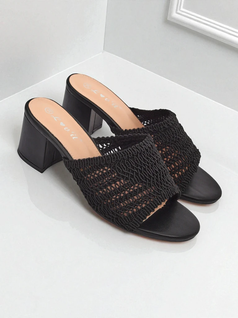 Royalfashion Дамски чехли на ток Sole Bloom